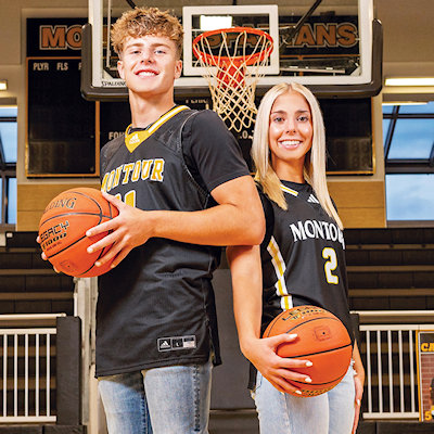 Montour's Wolfe Twins surpass 1,000 points